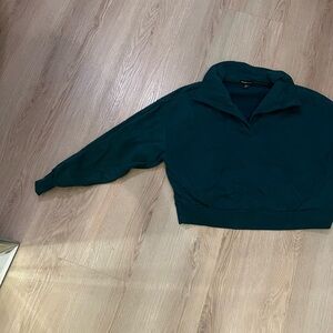 Beyond Yoga Deep Teal Cowl Neck Sweater